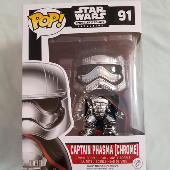 captain phasma funko pop chrome